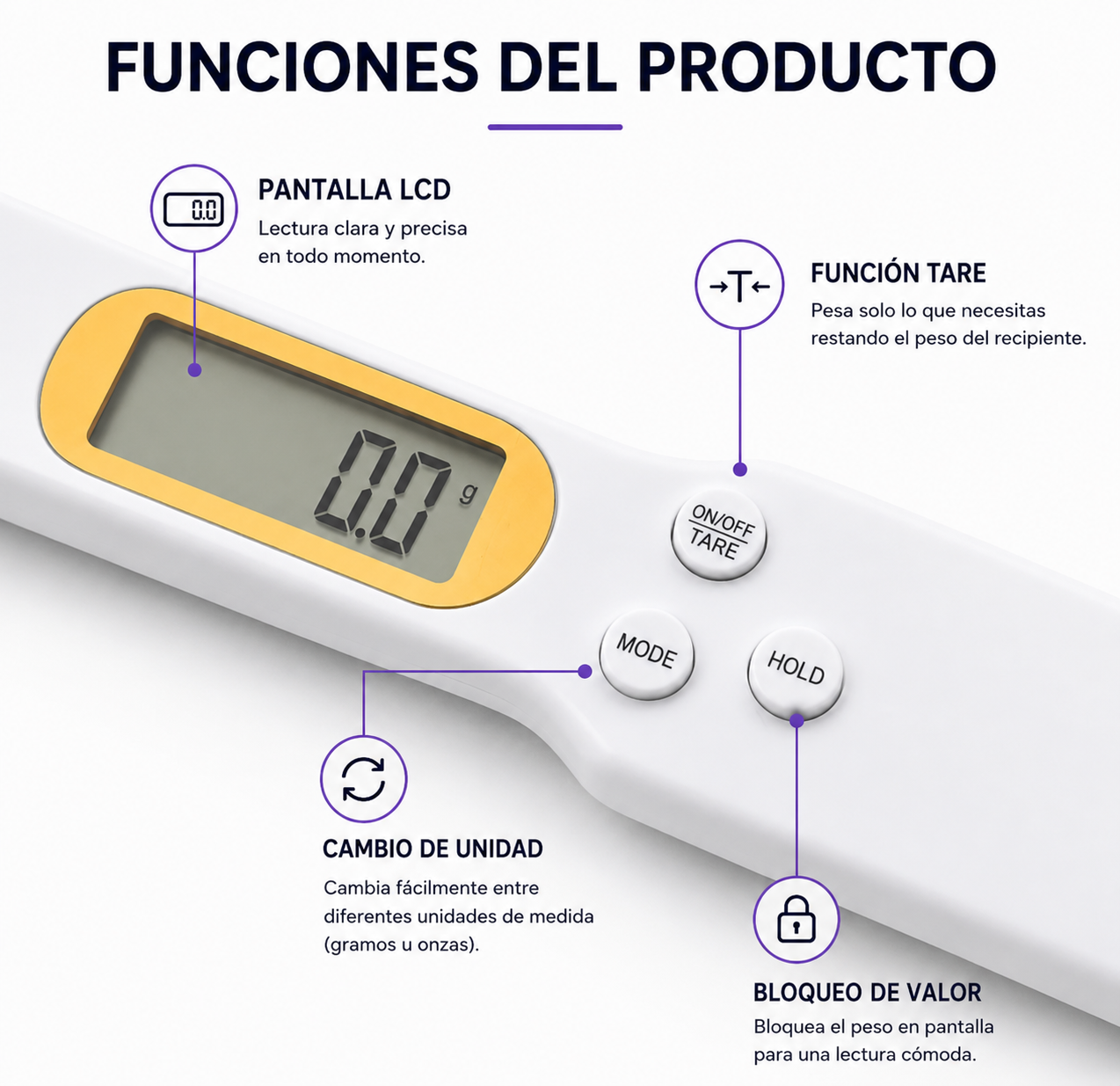 Cuchara Báscula Digital 500 g